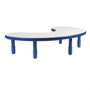 Table en forme d'haricot - Bleu - 14"