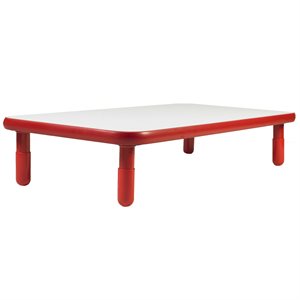 Table rectangulaire - Rouge