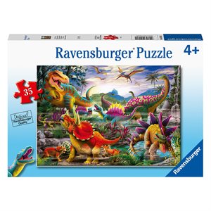 Puzzle - Colorful Dinosaurs