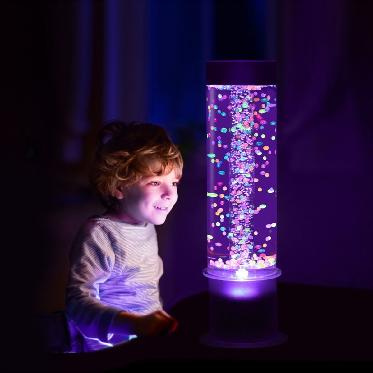 Bubble Tube Lamp with Beads